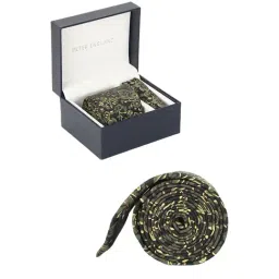 Peter England Multicolor Floral Tie With Pocket Square-picture-48