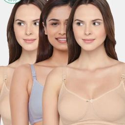 Inner Sense Multicolored Non Wired Non Padded Nursing Bra (Pack Of 3)-picture-17
