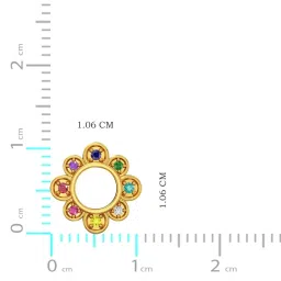 Joyalukkas Gold 22K Chromatic Shimmer Stud Earrings for Women image 4