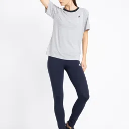 adidas Grey Cotton Regular Fit T-Shirt image 4