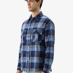 The Souled Store Multicolored Relaxed Fit Plaid Shirt image 1