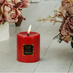 IRIS Red Dew Berry Aromatic Pillar Candle image 2