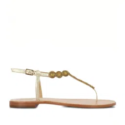 Saint G Women's Alcina Gold T-Strap Sandals image 1