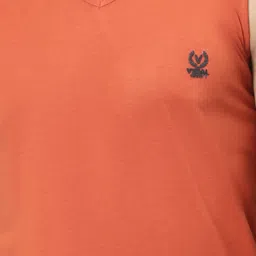 Vimal Jonney Rust & Red Sleeveless Lounge T-Shirt - Pack of 2 image 4