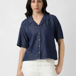 Van Heusen Navy Regular Fit Shirt image 1