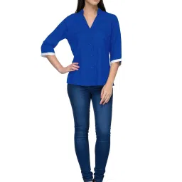 PATRORNA Blue Regular Fit Shirt image 4