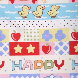 HOSTA HOMES Multicolor Glace Cotton 220 TC Bed Sheet with 2 Pillow Cover image 3