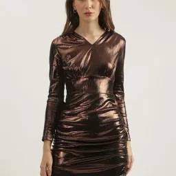 Centrestage Brown Bodycon Dress-picture-24