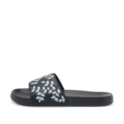 Red Tape Women's Black Slides image 4