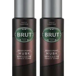 Brut Musk Long Lasting Deodorant Spray for Men - 200 ml (Pack of 2) image 1