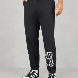 Styli Black Relaxed Fit Oversized Joggers image 1