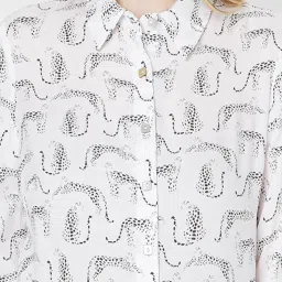 Vero Moda White Printed Shirt image 5