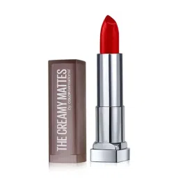 Maybelline New York Color Sensational Creamy Matte Lipstick 690 Siren in Scarlet - 3.9 gm image 1