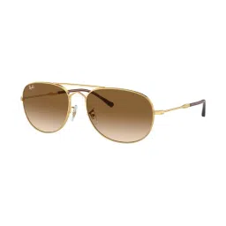 Ray-Ban Brown Aviator Gradient Unisex Sunglasses image 1