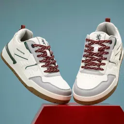 Red Tape Women's Edge Elevate White & Grey Sneakers image 1