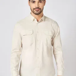 Urban Ranger By Pantaloons White Cotton Regular Fit Shirt-picture-33