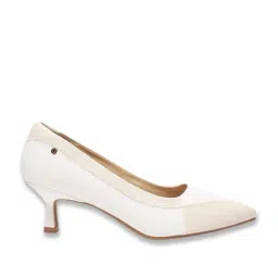 Allen Solly Women's White & Beige Stiletto Pumps-image-61