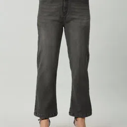 Mustard Black Denim Regular Fit High Rise Jeans-picture-23