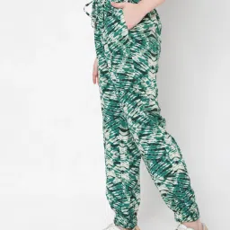 Vero Moda Green Printed Pants image 3