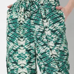 Vero Moda Green Printed Pants image 5