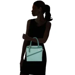 Baggit Green Solid Medium Handbag image 2