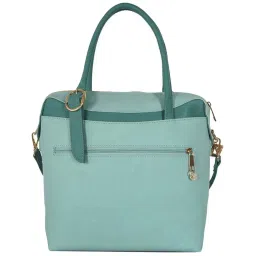 Baggit Green Solid Medium Handbag image 3
