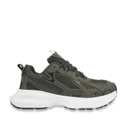 The White Pole Men's Green Casual Sneakers image 2