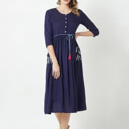 Miss Chase Navy Relaxed Fit Dress image 1
