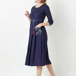 Miss Chase Navy Relaxed Fit Dress image 3