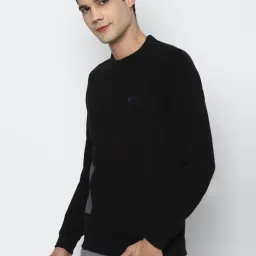 Allen Solly Black Cotton Regular Fit SweatShirt image 3