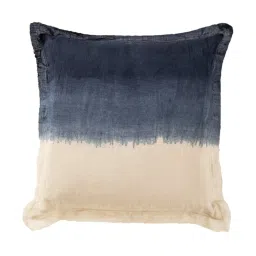 Home4U Blue & White Linen Cushion Cover image 1