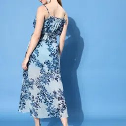 Anvi Be Yourself Blue Floral Print Co-ord Set image 2