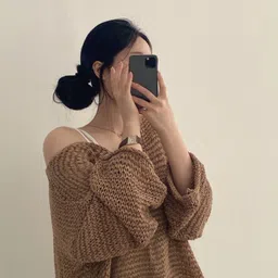 StyleCast x Revolte Self Design Boat Neck Long Sleeves Pullover-picture-35