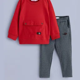 Hopscotch Boys Ribbed Sweatshirt With Trousers-picture-33