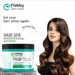 flabby skin care Flabby Hair Spa for Dry & Damaged Hairs | Rich in Shea butter & Almond | Soft & Smooth Hairs | For Men & Women | 400ML. image 3