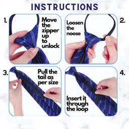 leonardi Men’s Formal Zipper tie | Handmade | Microfiber | Standard Size | Premium fabric | Superior Zip | Packaging - Folder | Colour - Maroon (Set of 1) image 5