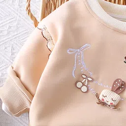 StyleCast x Revolte Girls Embroidered Long Sleeves Sweatshirt With Joggers image 3