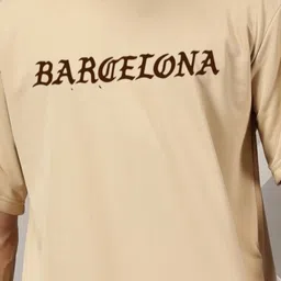 Rodzen Typography Printed Drop Shoulder sleeves Pure Cotton Oversized T-shirt image 3