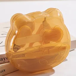 Teddy Bear Shaped 4 Piece Grooming Kit - Orange-image-34