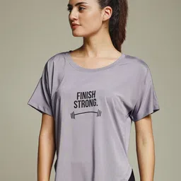 MKH Elevated Essentials Typography Printed Round Neck Relaxed Fit T-shirt image 2