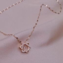 Peprika Rose Gold-Plated Stainless Steel Cubic Zirconia Pendant-picture-24