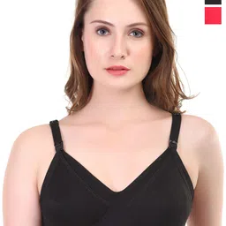 Liigne Women Pack of 2 Full Coverage Non Padded Cotton Maternity Bra-image-64