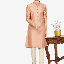 THE KURTA COMPANY Men Sequinned Kurta image 5