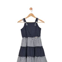 Peppermint Kids Navy Printed Dress-picture-10