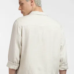 Jack & Jones Beige Cotton Regular Fit Jacket image 2