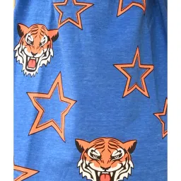 Anthrilo Kids Blue Printed T-Shirt with Pyjamas image 4