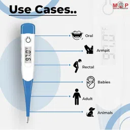 MCP Flexible Tip Waterproof Digital Thermometer (Blue and White) image 3