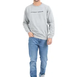Cloak & Decker by Monte Carlo Grey Regular Fit Sweatshirts image 5