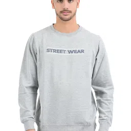 Cloak & Decker by Monte Carlo Grey Regular Fit Sweatshirts image 1