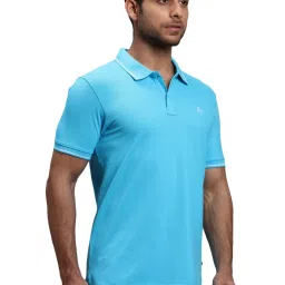 Parx Blue Regular Fit Polo T-Shirt image 4